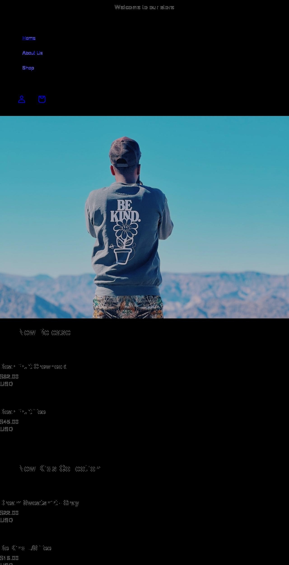 bearthelightbrand.com shopify website screenshot