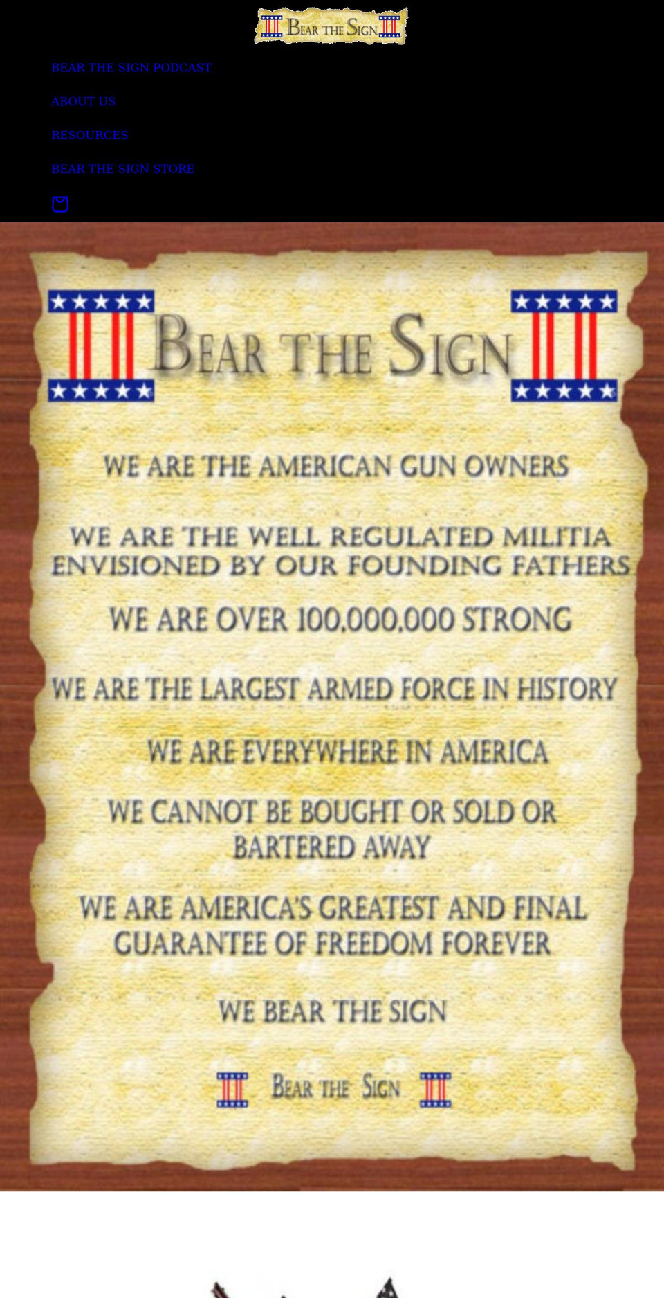 bearthesign.com shopify website screenshot