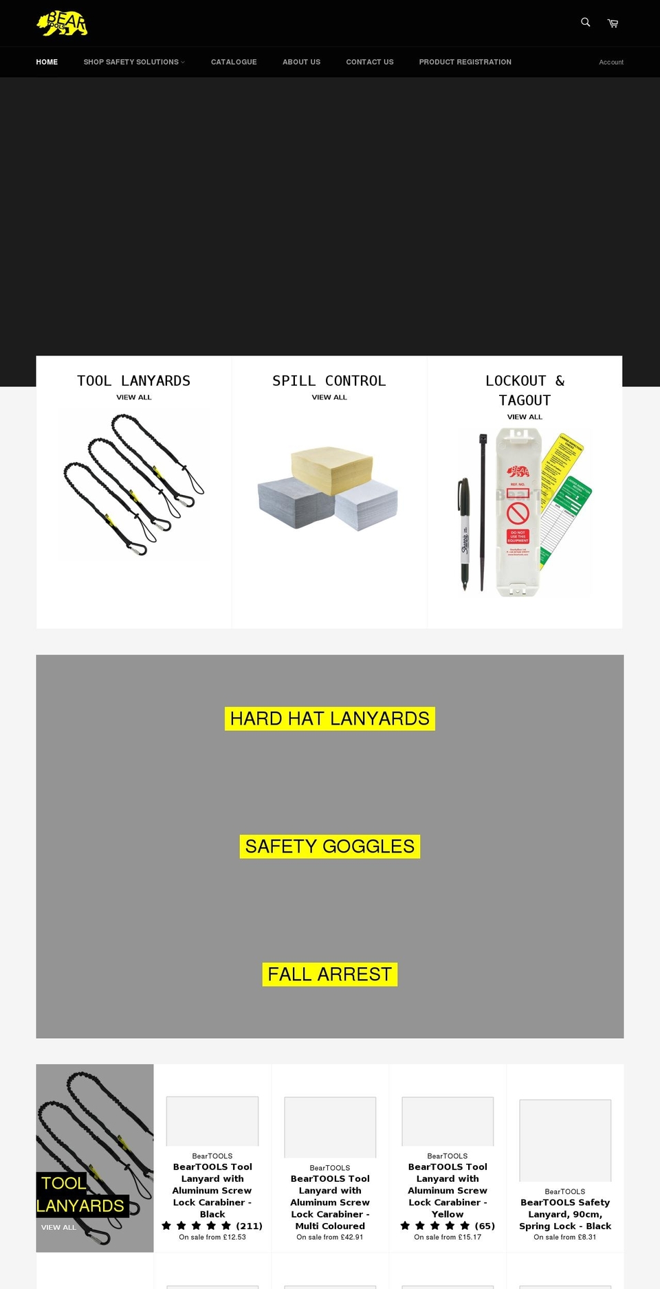 beartools.com shopify website screenshot