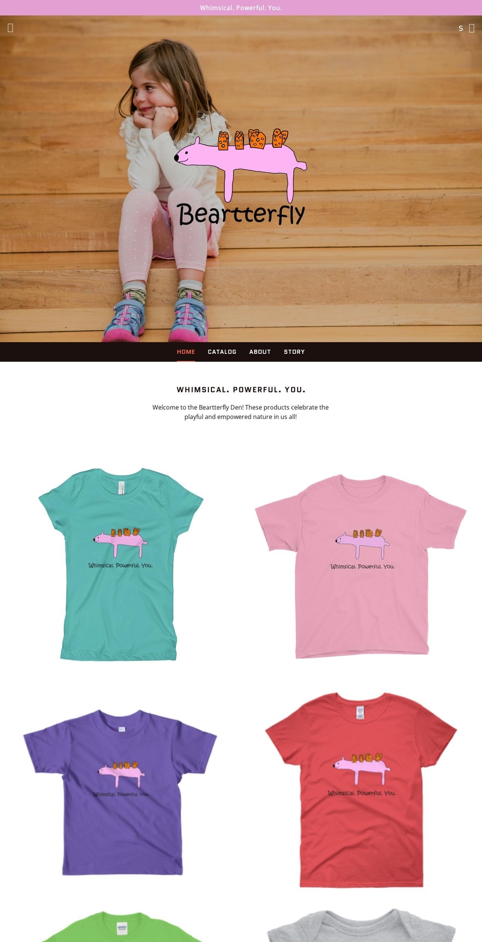 beartterfly.com shopify website screenshot