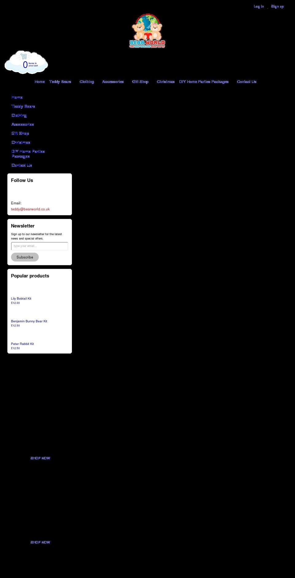 bearworldonline.co.uk shopify website screenshot