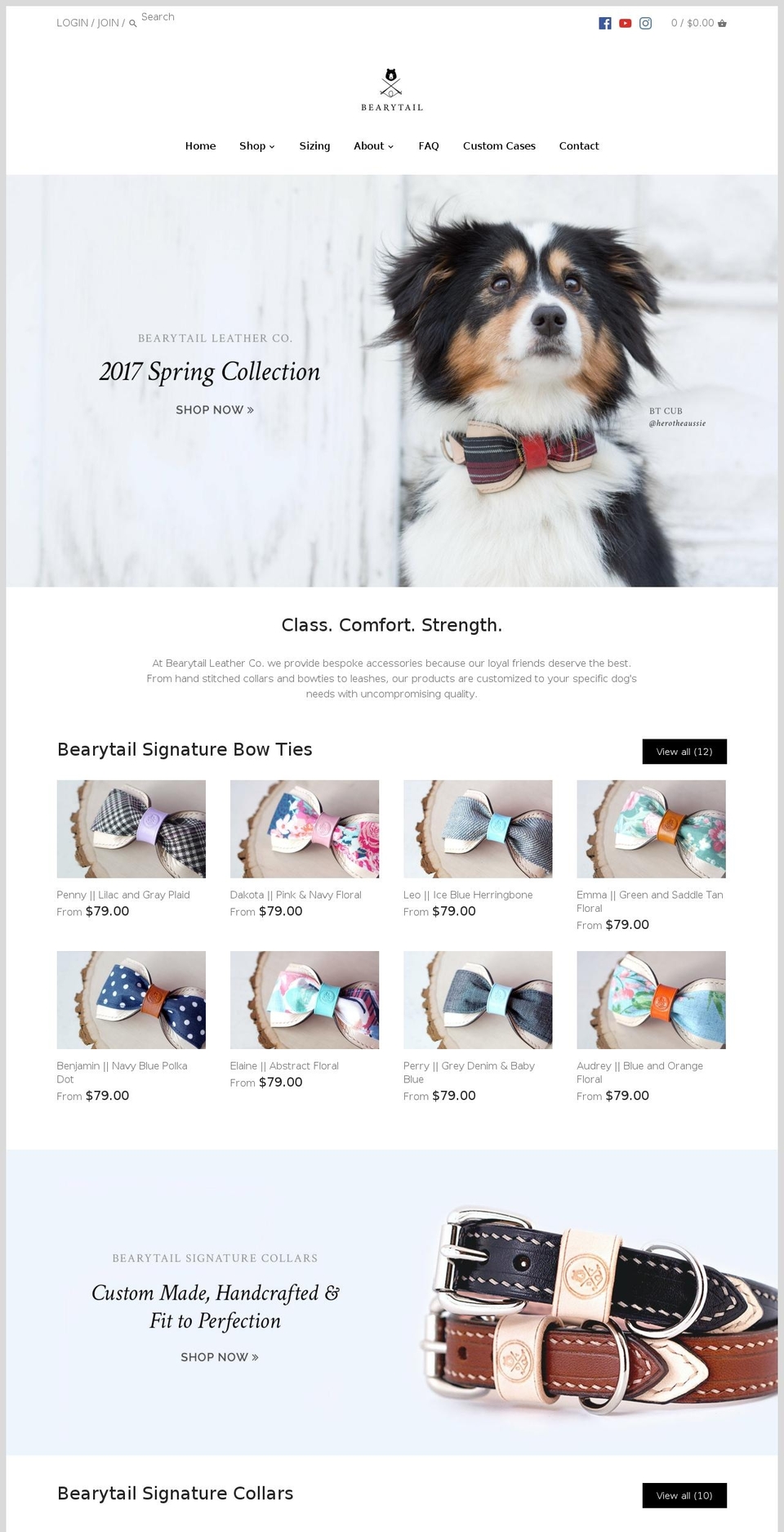bearytail.com shopify website screenshot