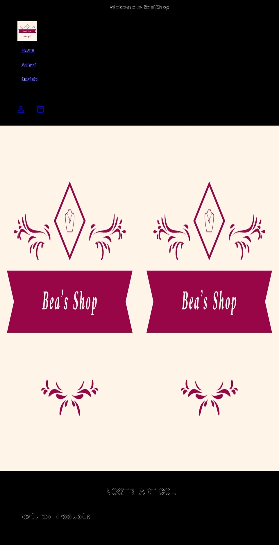 beashop.it shopify website screenshot