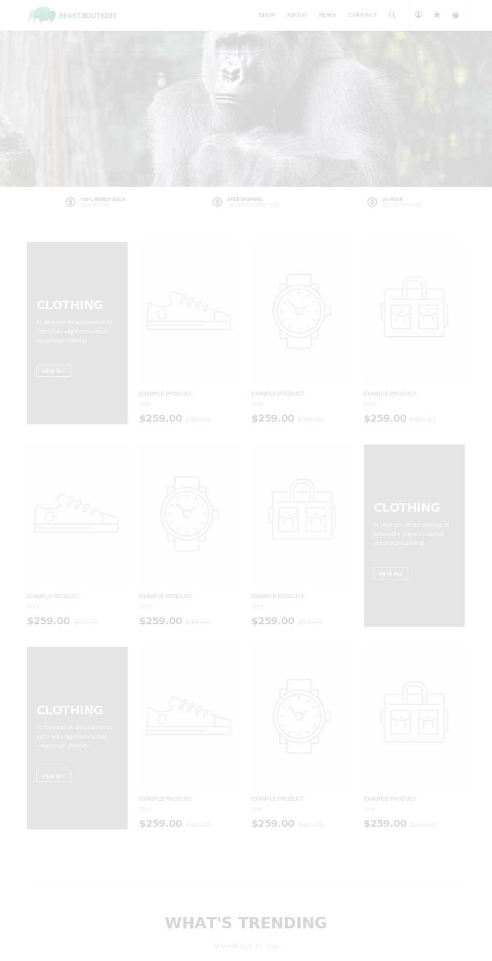 beast.boutique shopify website screenshot