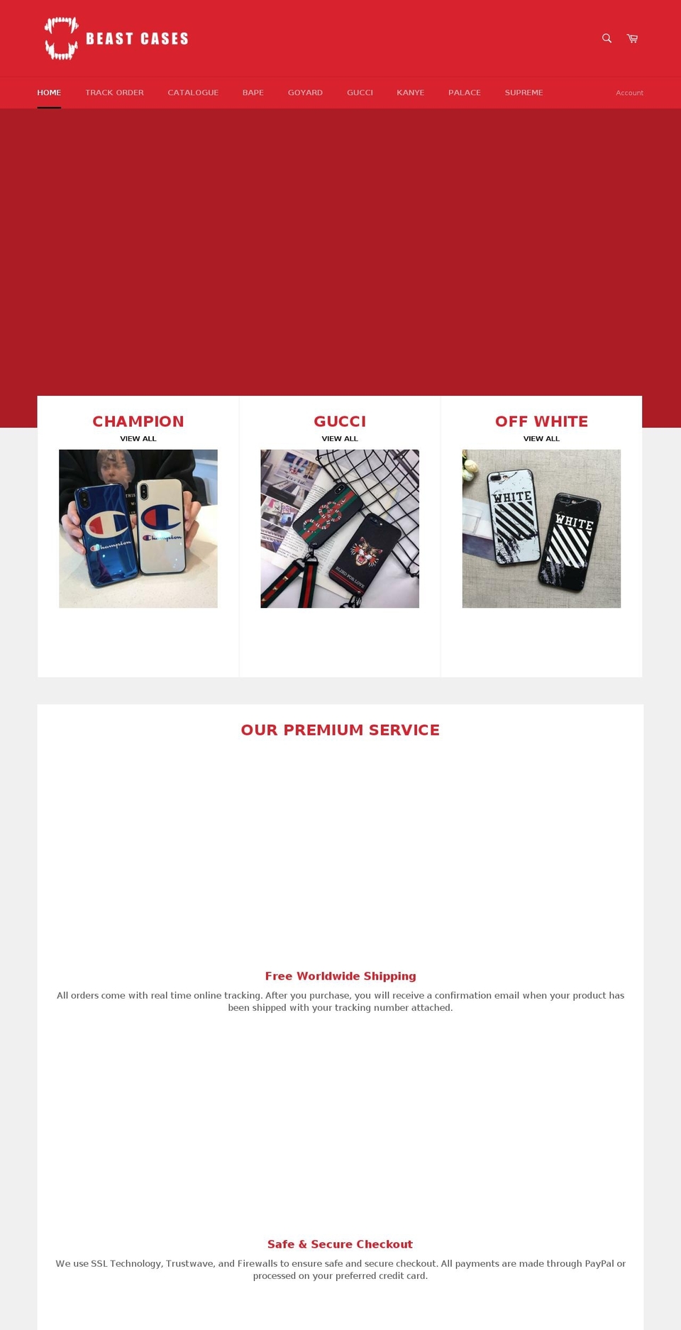 beastcases.com — Shopify storefront screenshot