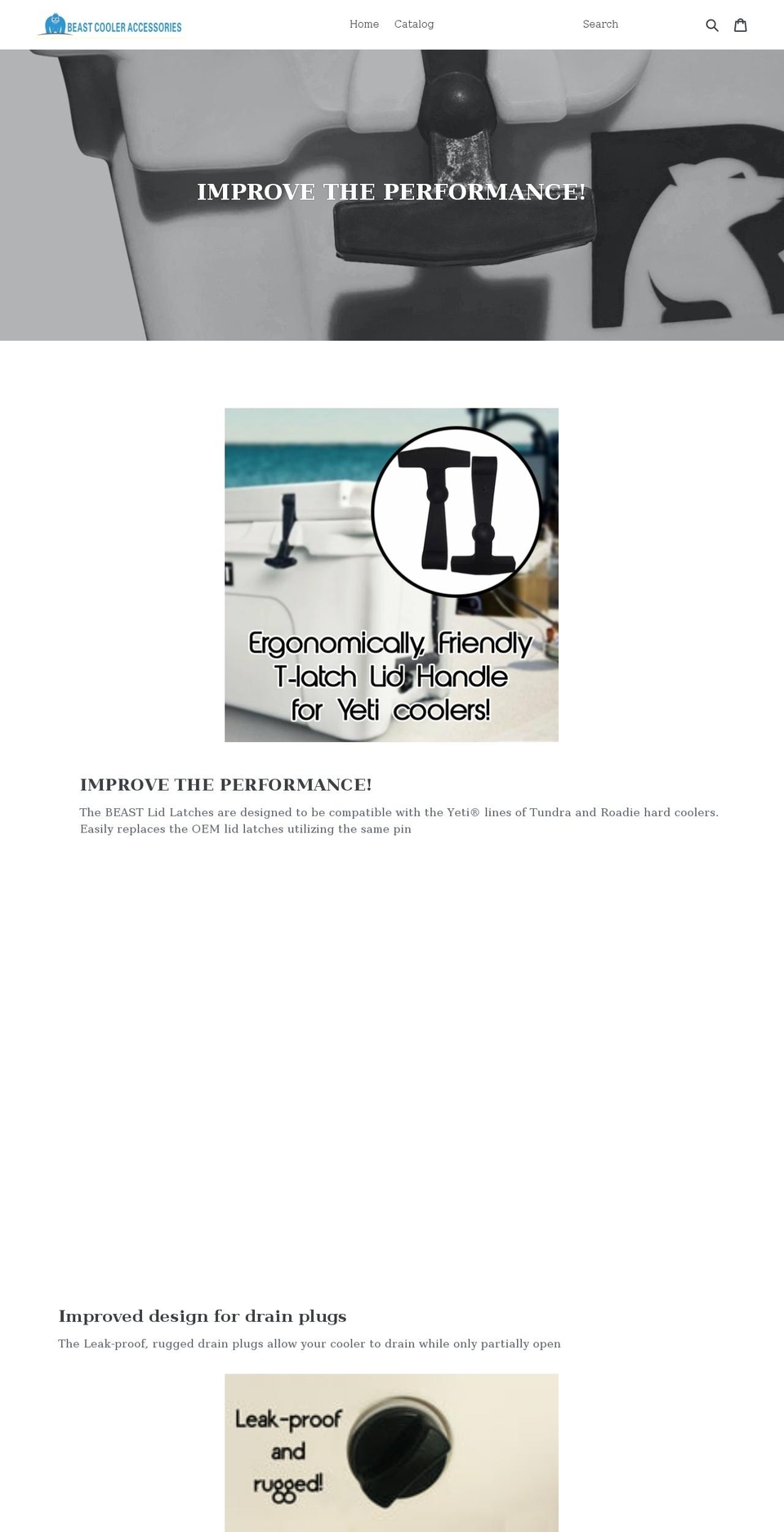 beastcooleraccessories.com shopify website screenshot