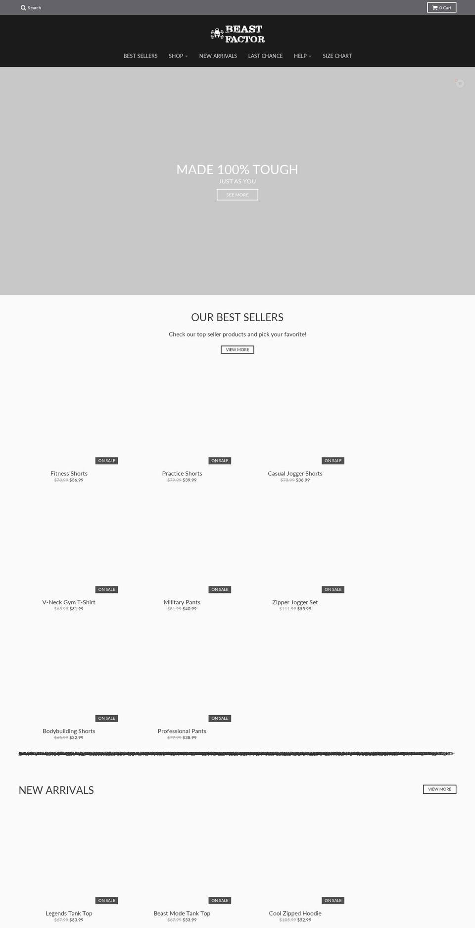 Mahoz - ic impl Shopify theme site example beastfactor.com