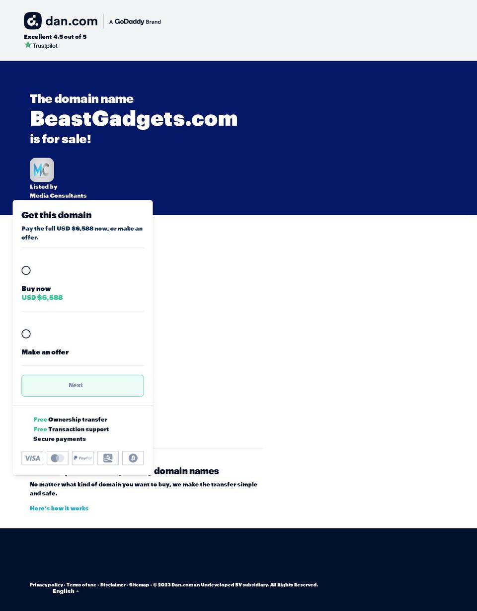 beastgadgets.com — Shopify storefront screenshot