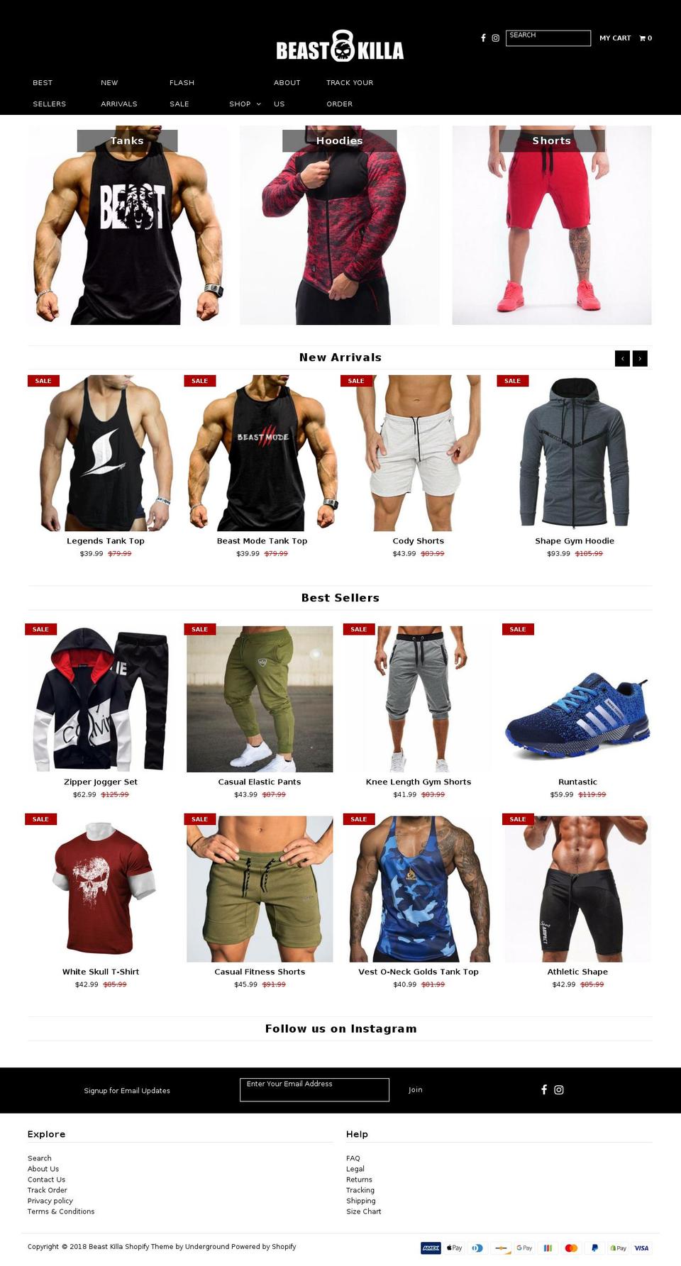 beastkilla.com shopify website screenshot