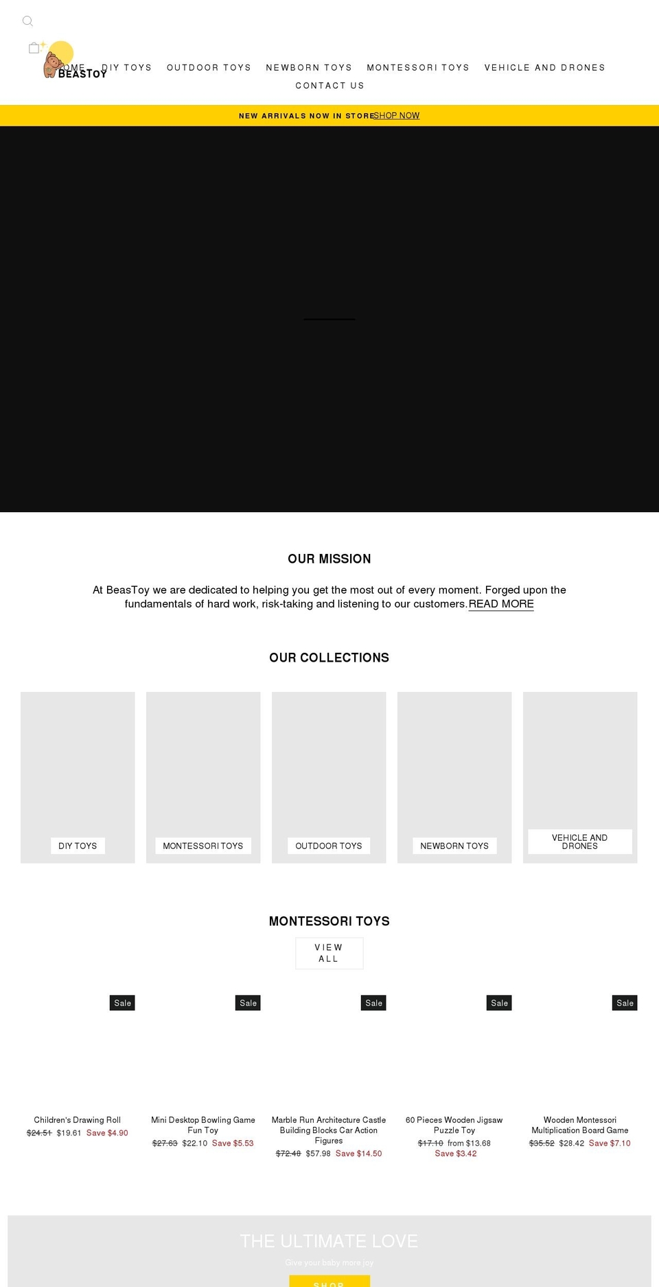 beastoy.com shopify website screenshot