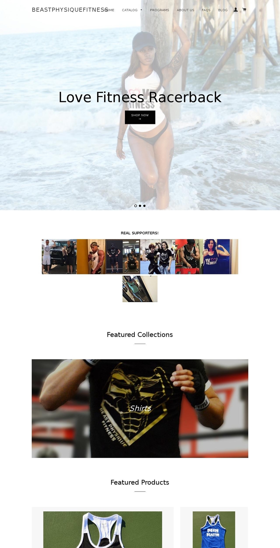 beastphysiquefitness.com shopify website screenshot