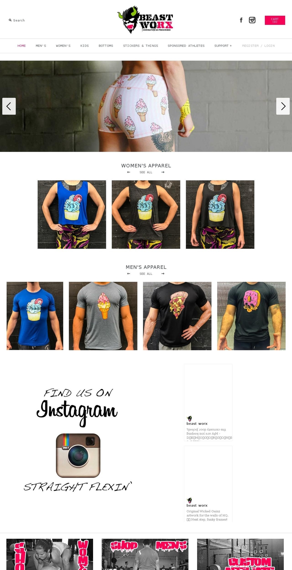 beastworxbrand.com shopify website screenshot