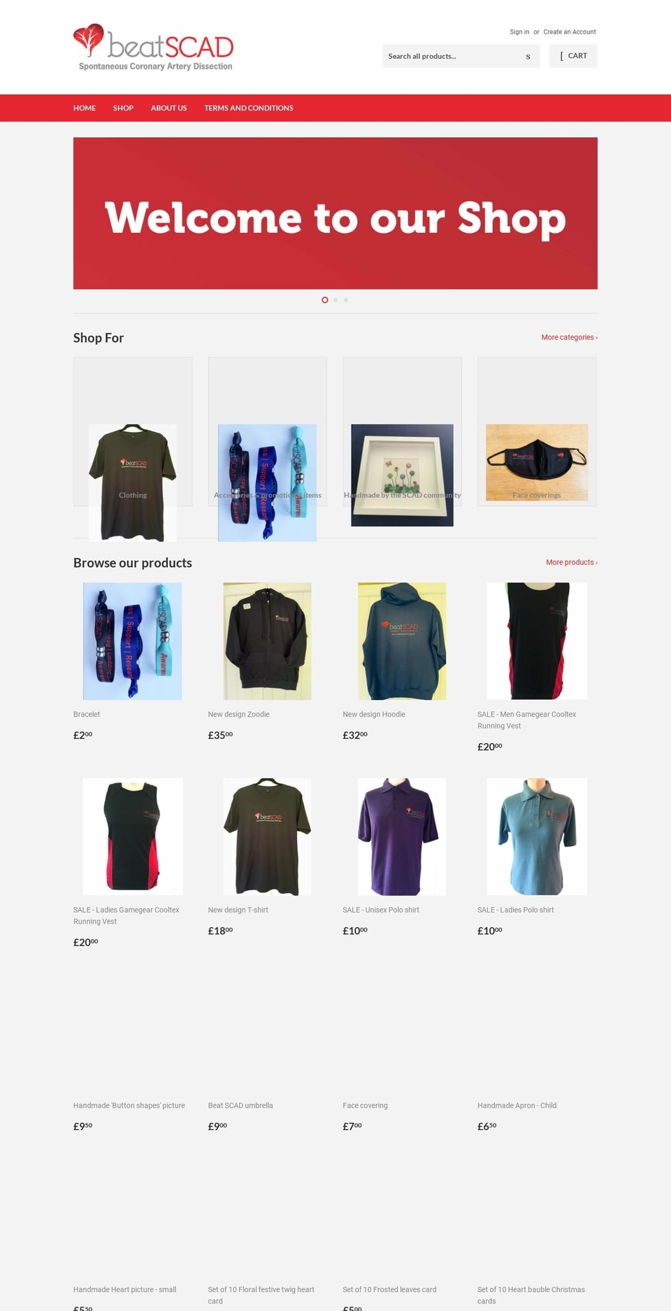 beat-scad-shop.myshopify.com shopify website screenshot