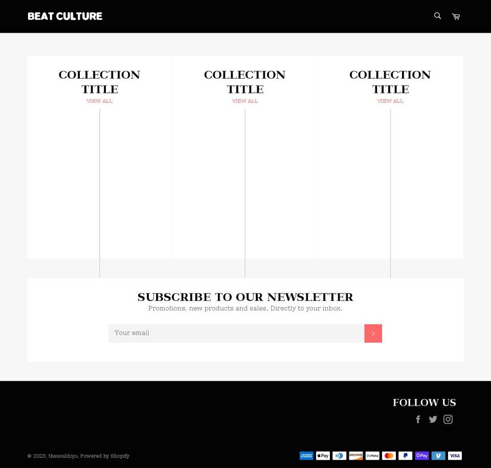 beatculture.shop shopify website screenshot