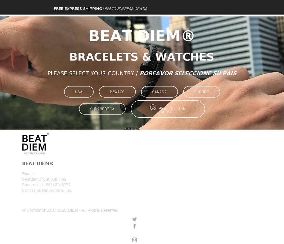 beatdiem.com shopify website screenshot