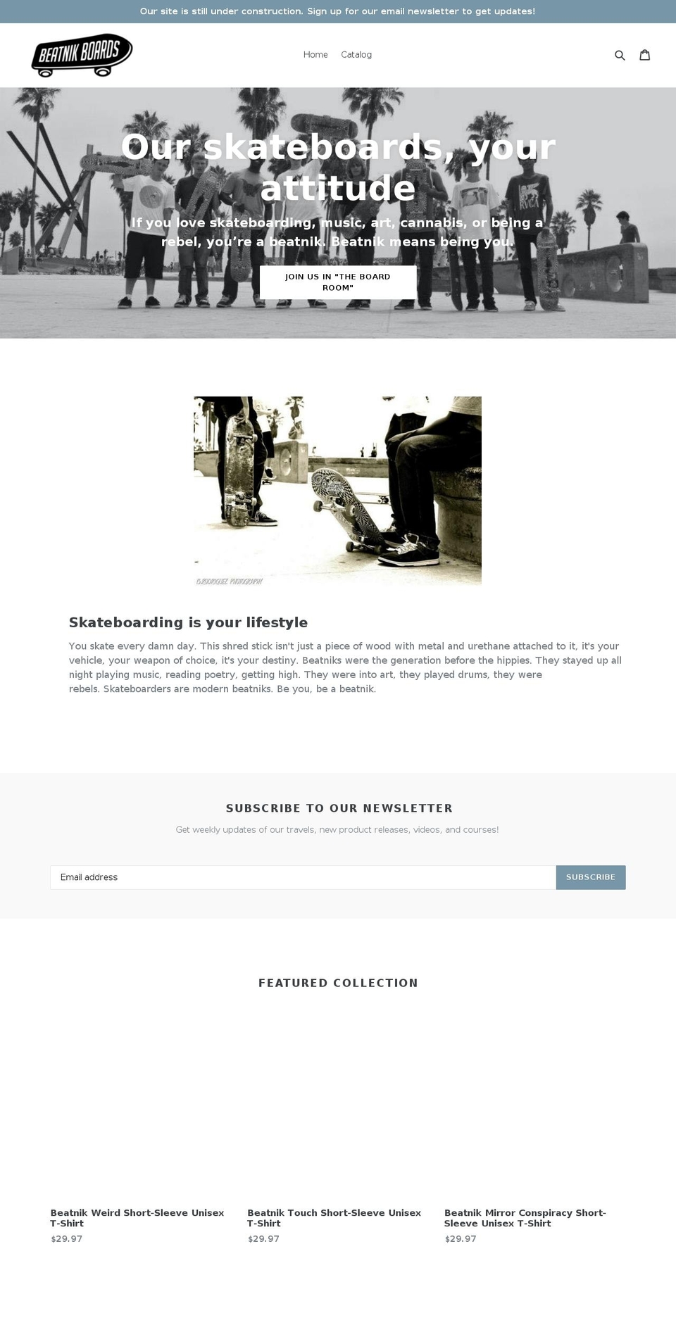 beatnikboards.com — Shopify storefront screenshot