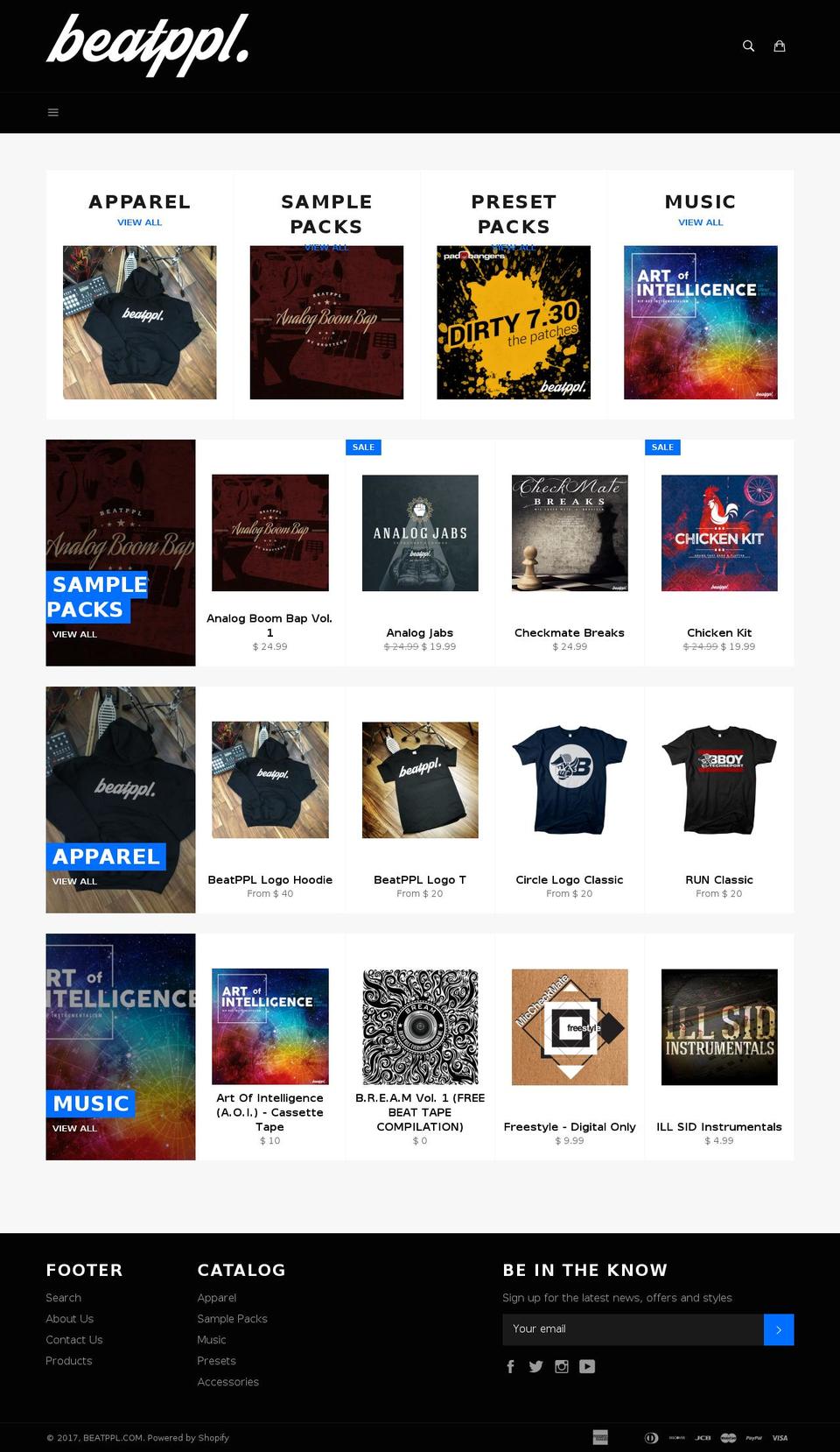 beatppl.com shopify website screenshot
