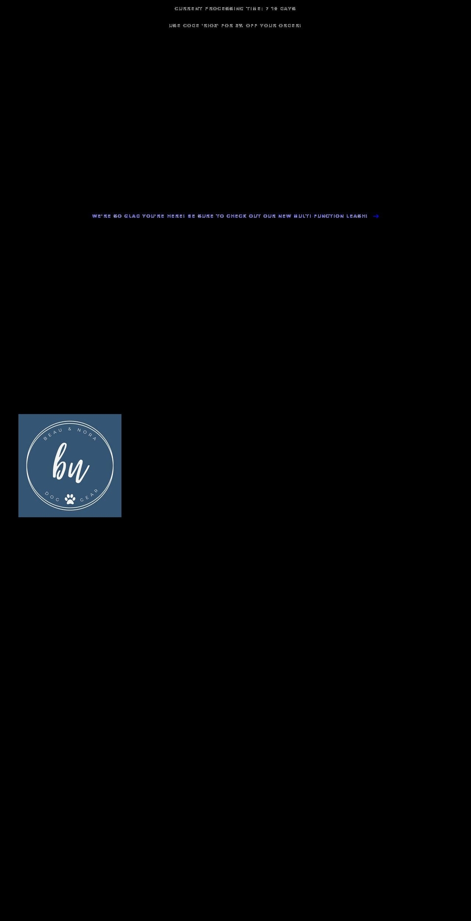 beauandnora.com shopify website screenshot