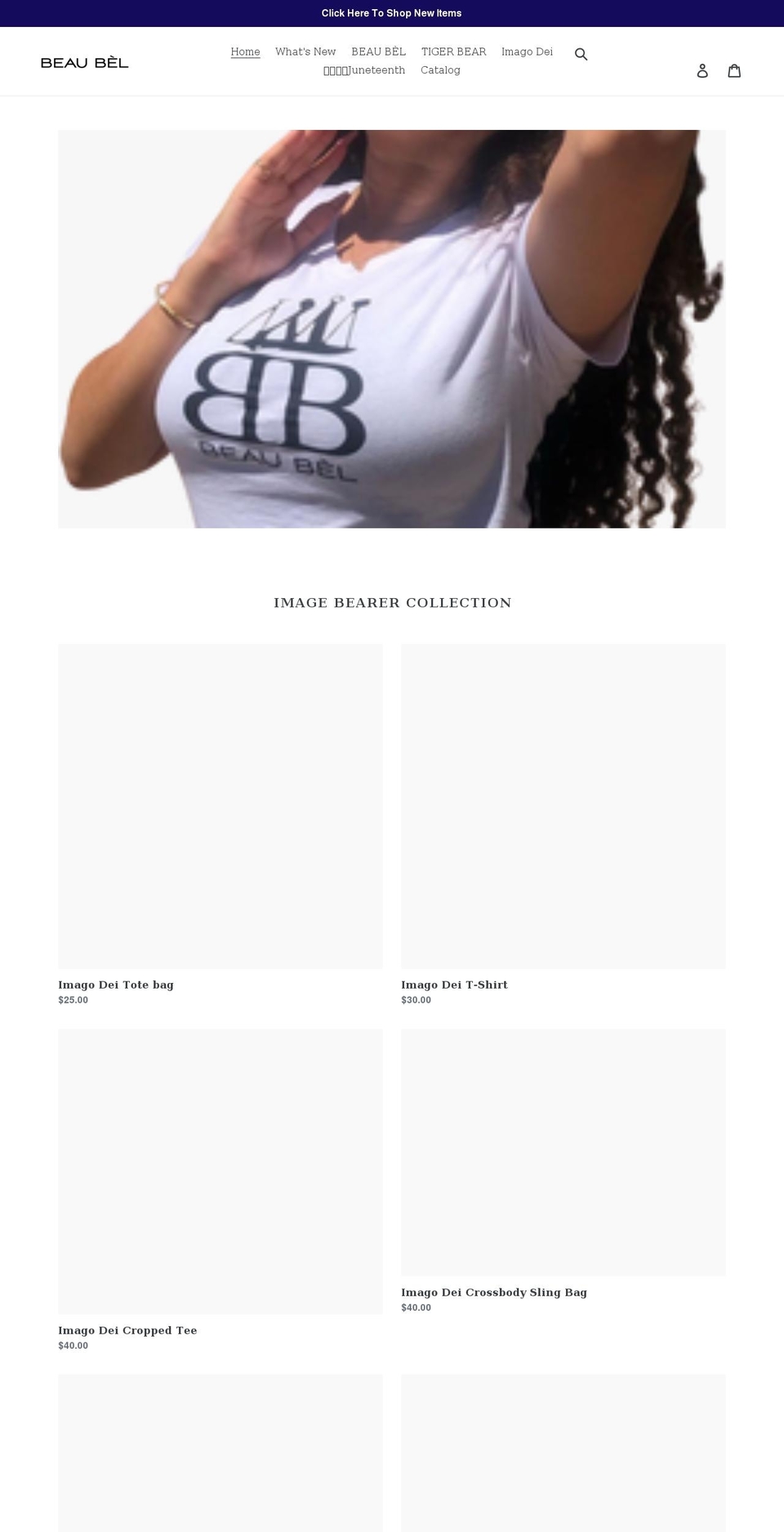 beaubelcollective.com shopify website screenshot