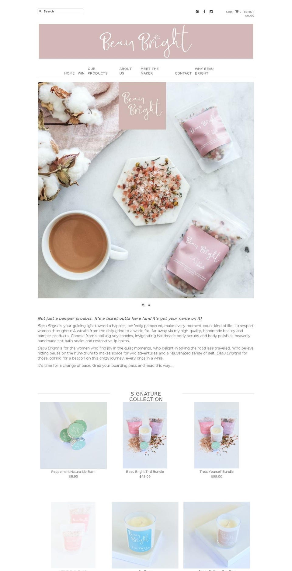 beaubright.com — Shopify storefront screenshot