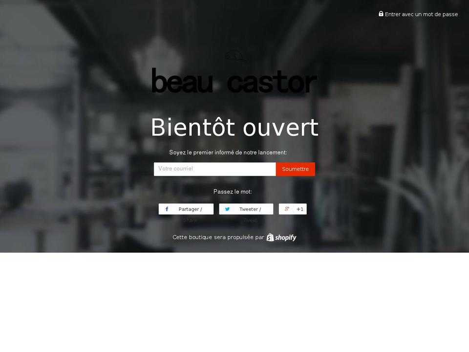 beaucastor.com shopify website screenshot