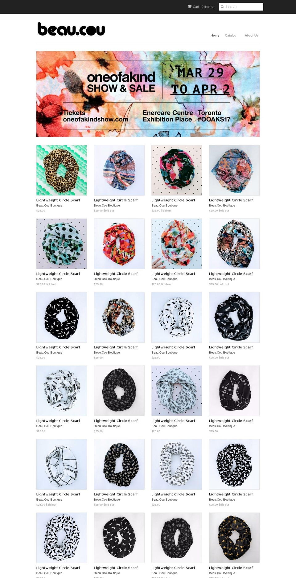 beaucouaccessories.com shopify website screenshot