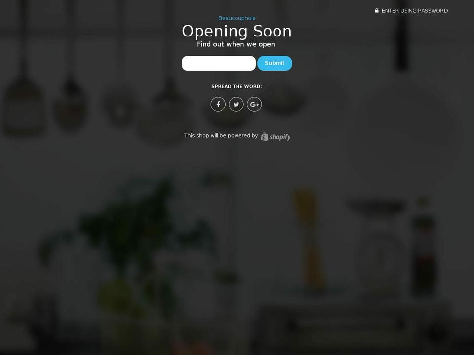 beaucoupnola.com — Shopify storefront screenshot
