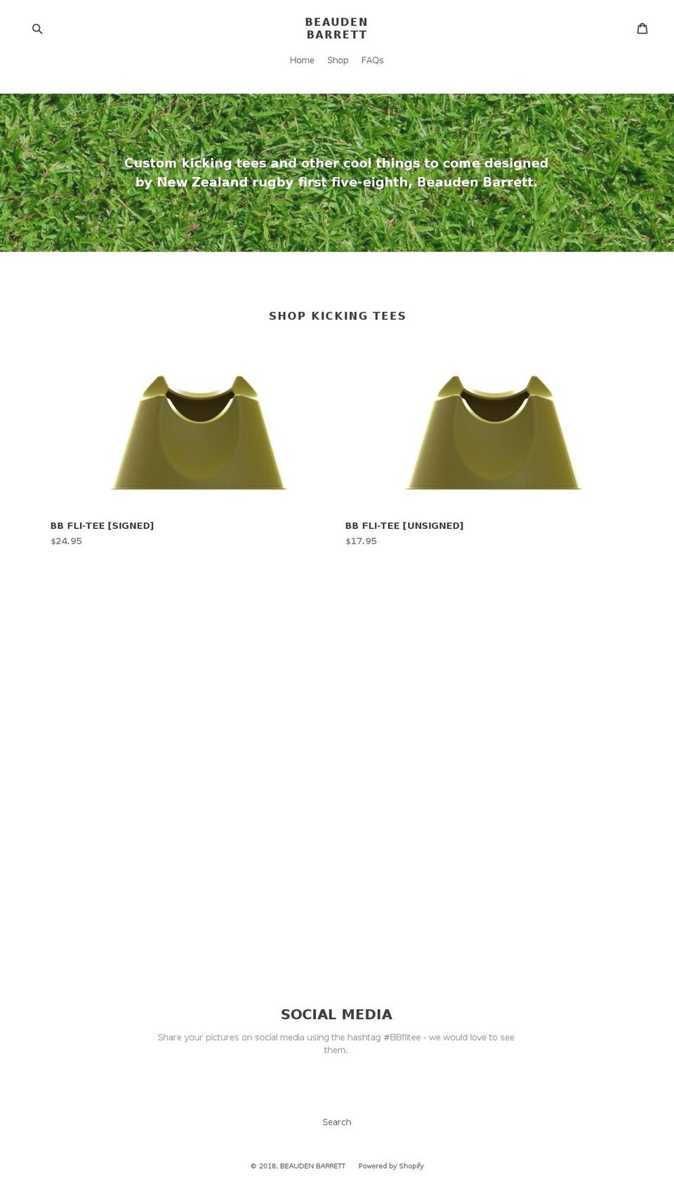 beaudenbarrett.com shopify website screenshot