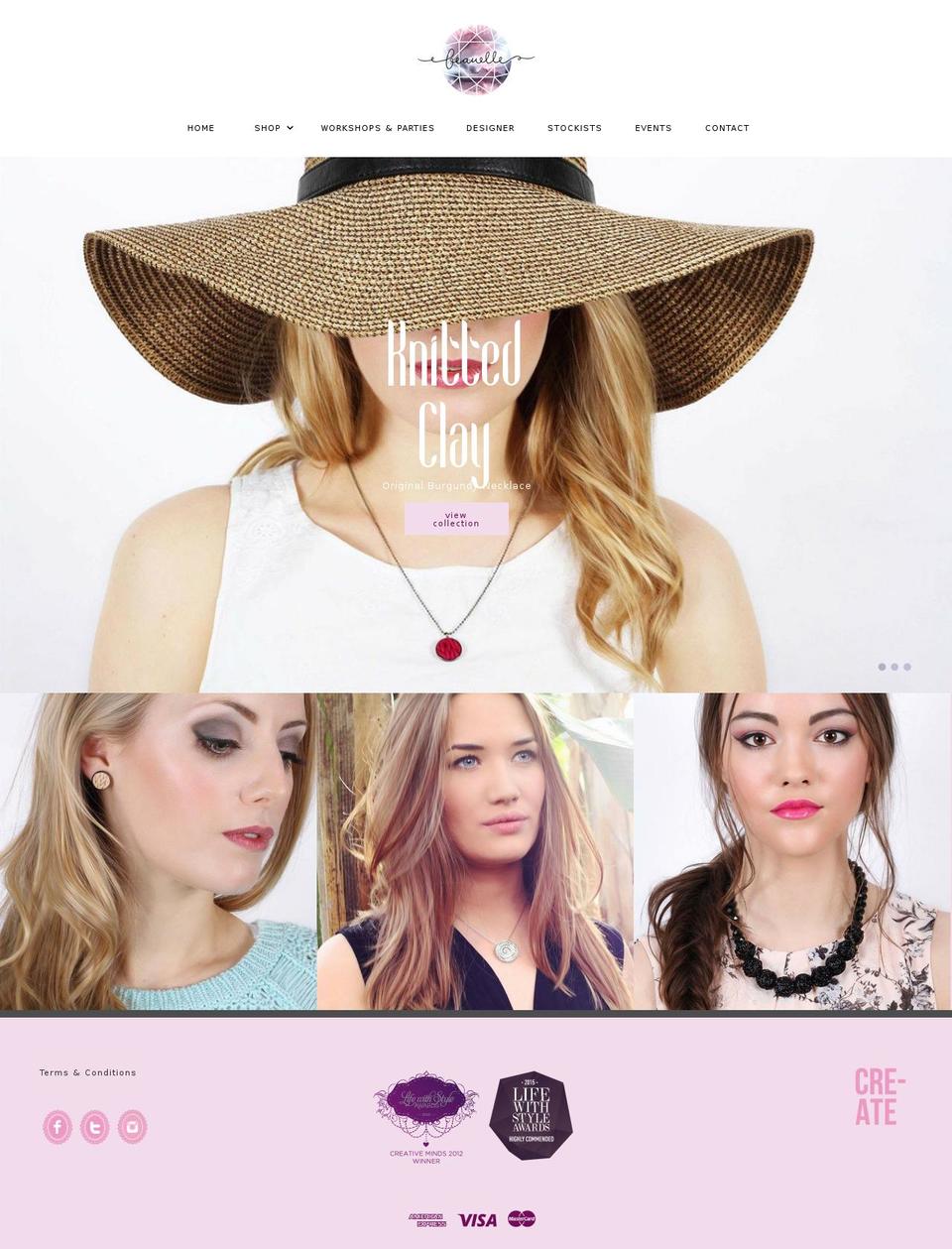 beauelle.co.uk shopify website screenshot