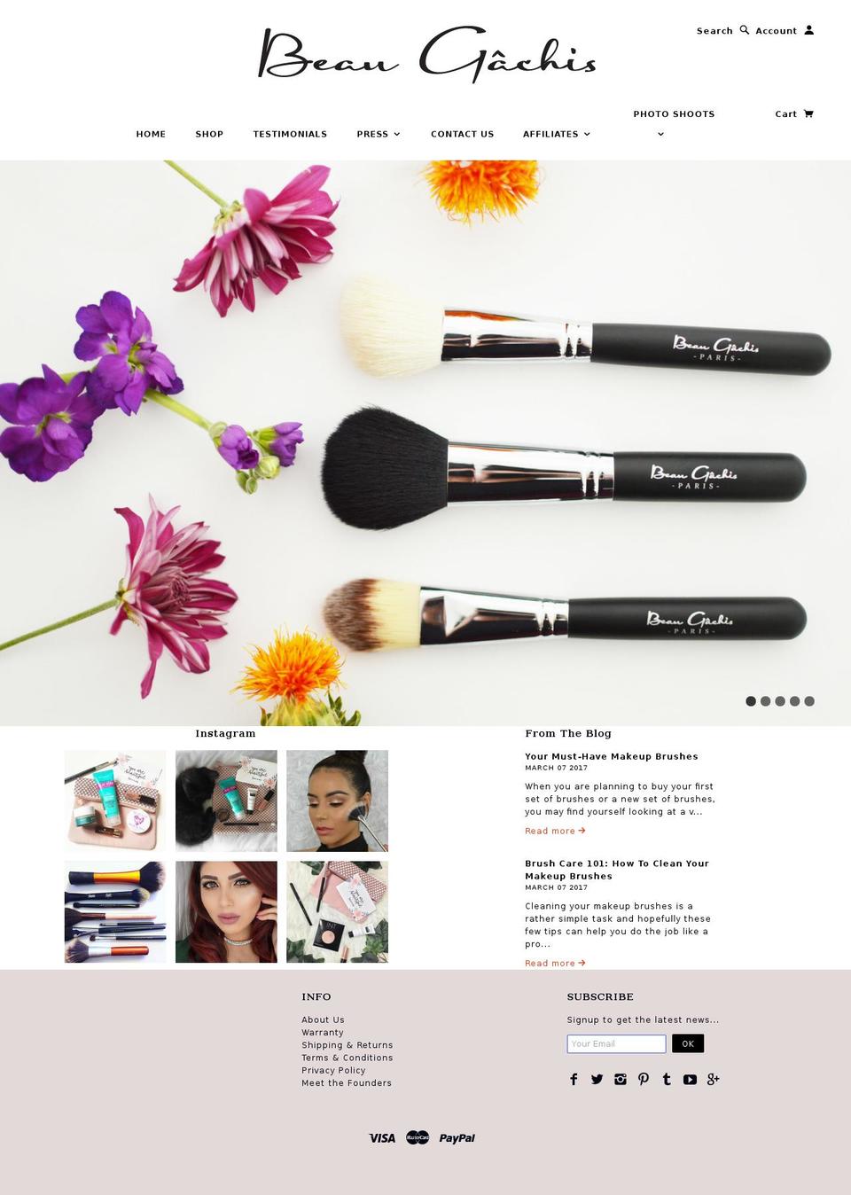 beaugachis.com shopify website screenshot