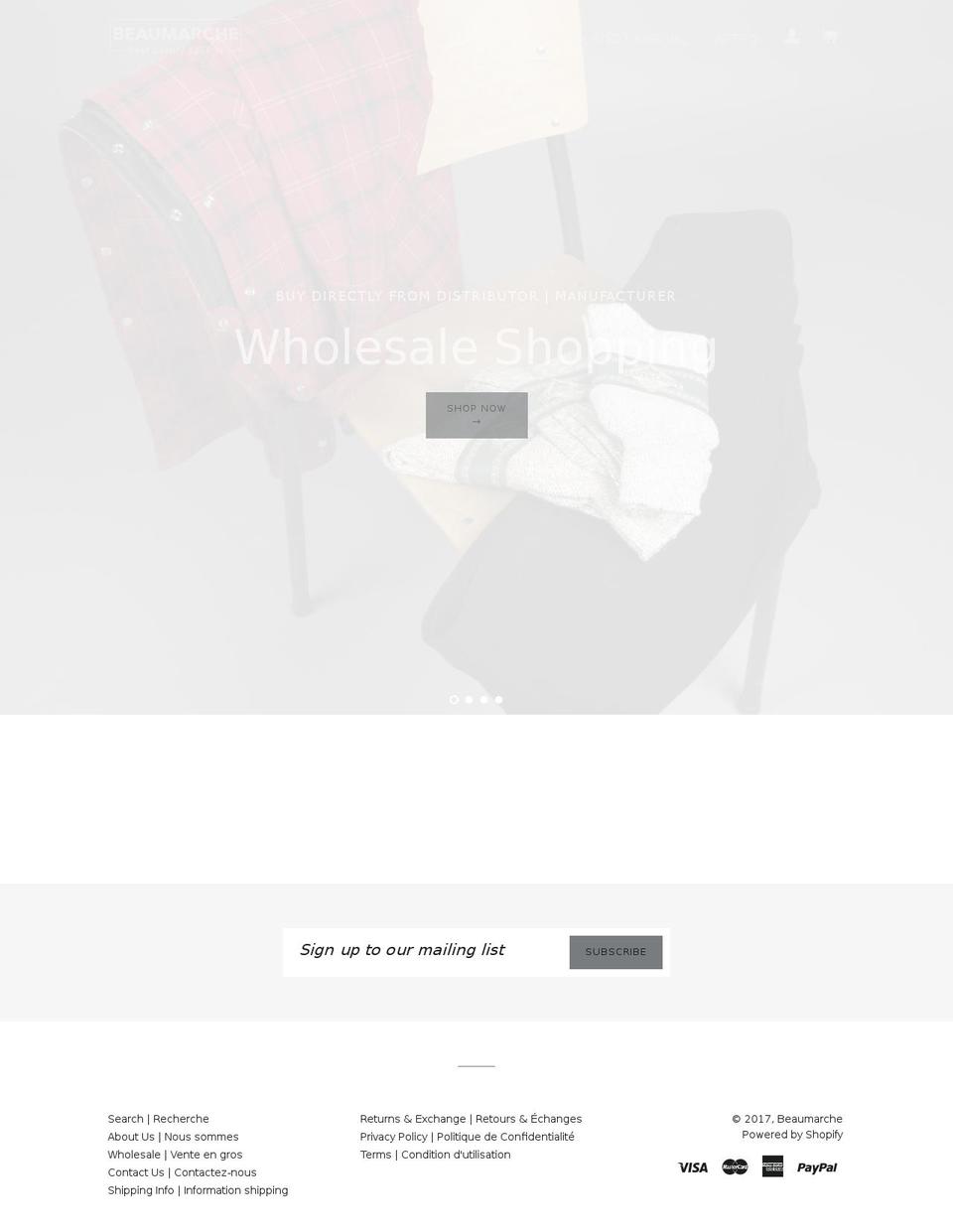 beaumarche.com shopify website screenshot