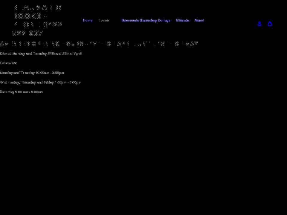 beaumaris-books.myshopify.com shopify website screenshot