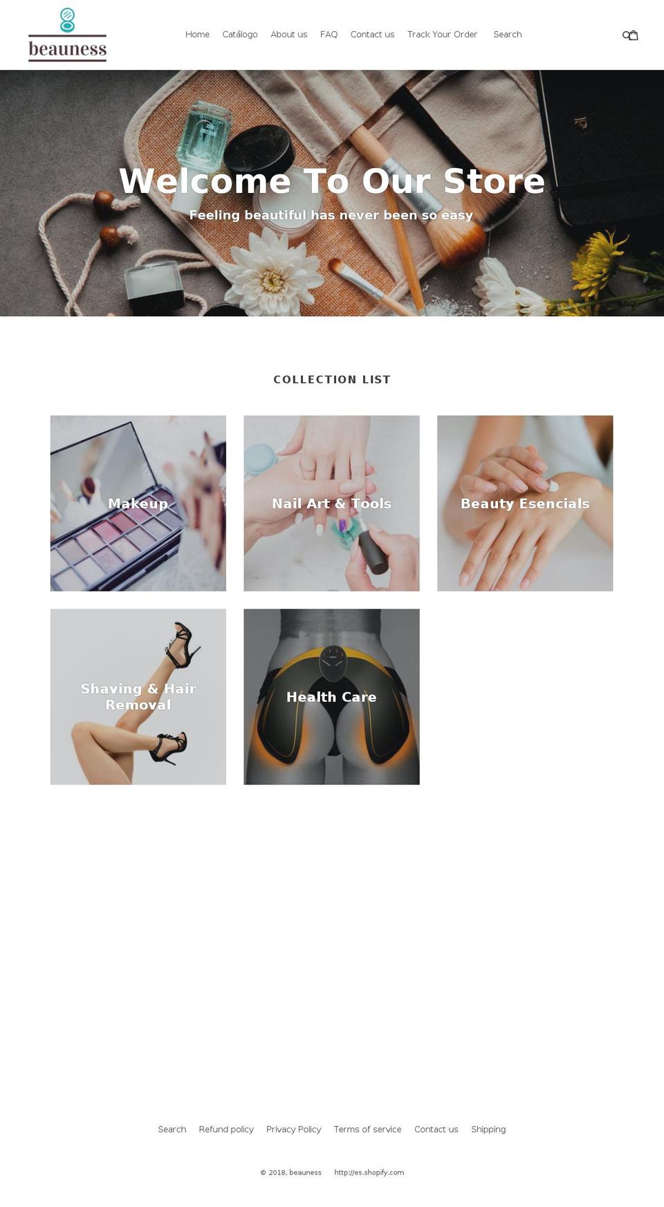 beauness.com — Shopify storefront screenshot