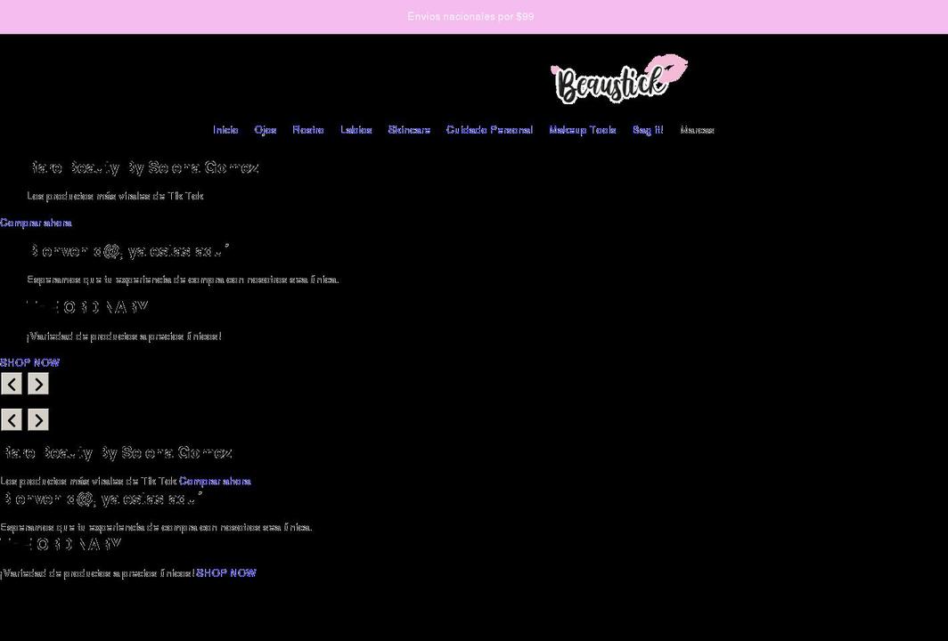 beaustick.com shopify website screenshot