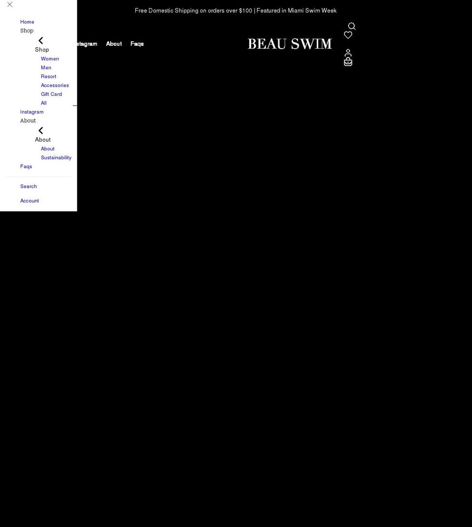 beauswim.com shopify website screenshot