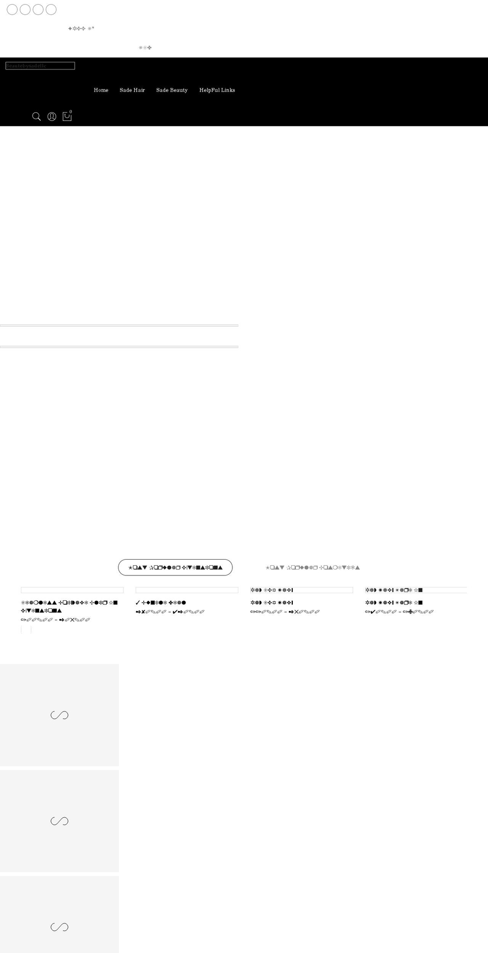 beautebysade.net shopify website screenshot