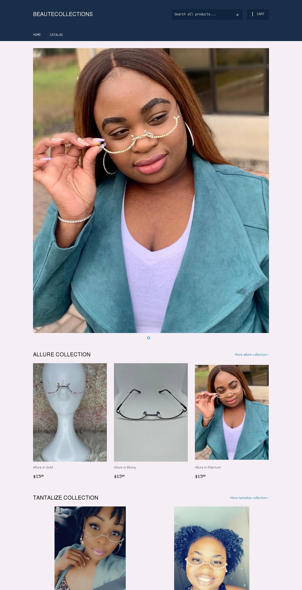 beautecollections.com shopify website screenshot