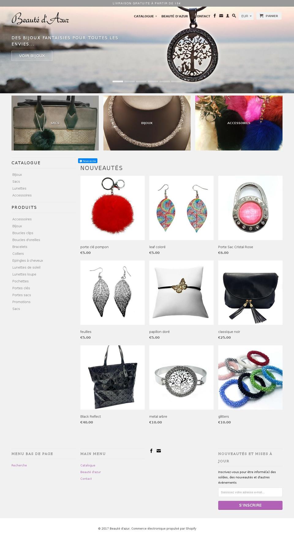 beautedazur.com shopify website screenshot