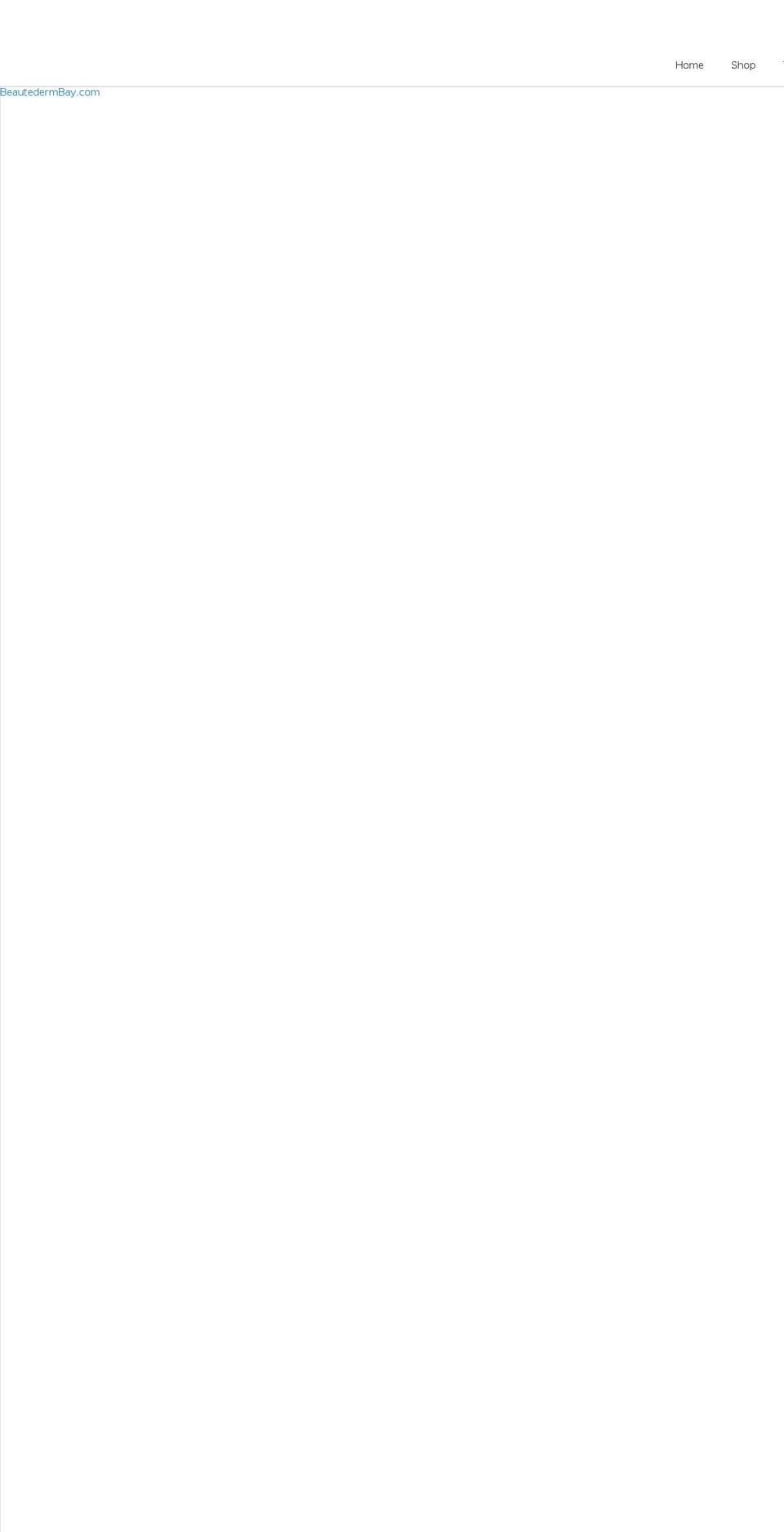 beautedermbay.com shopify website screenshot