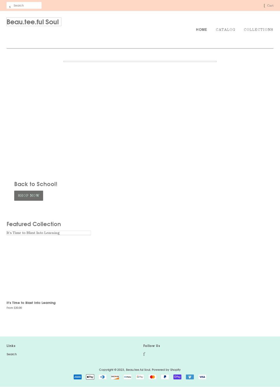 beauteefulsoul.com shopify website screenshot