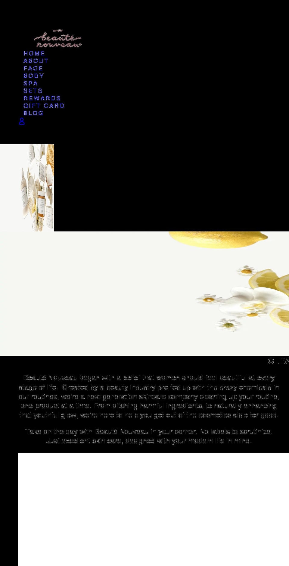 beautenouveau.com shopify website screenshot