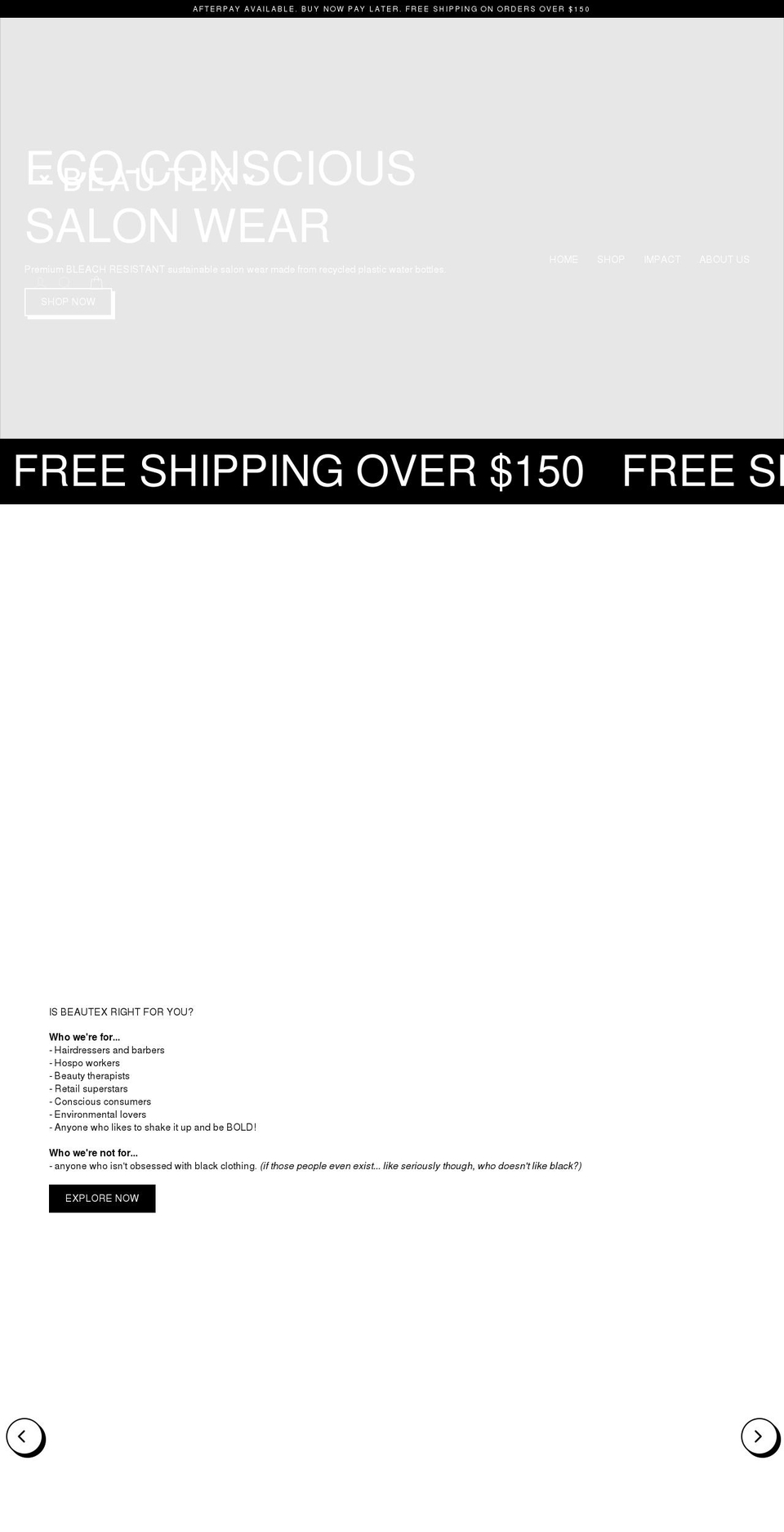 beautexdesigns.com shopify website screenshot