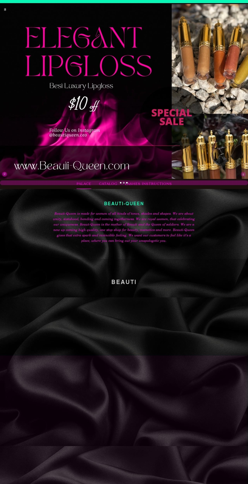 beauti-queen.com shopify website screenshot