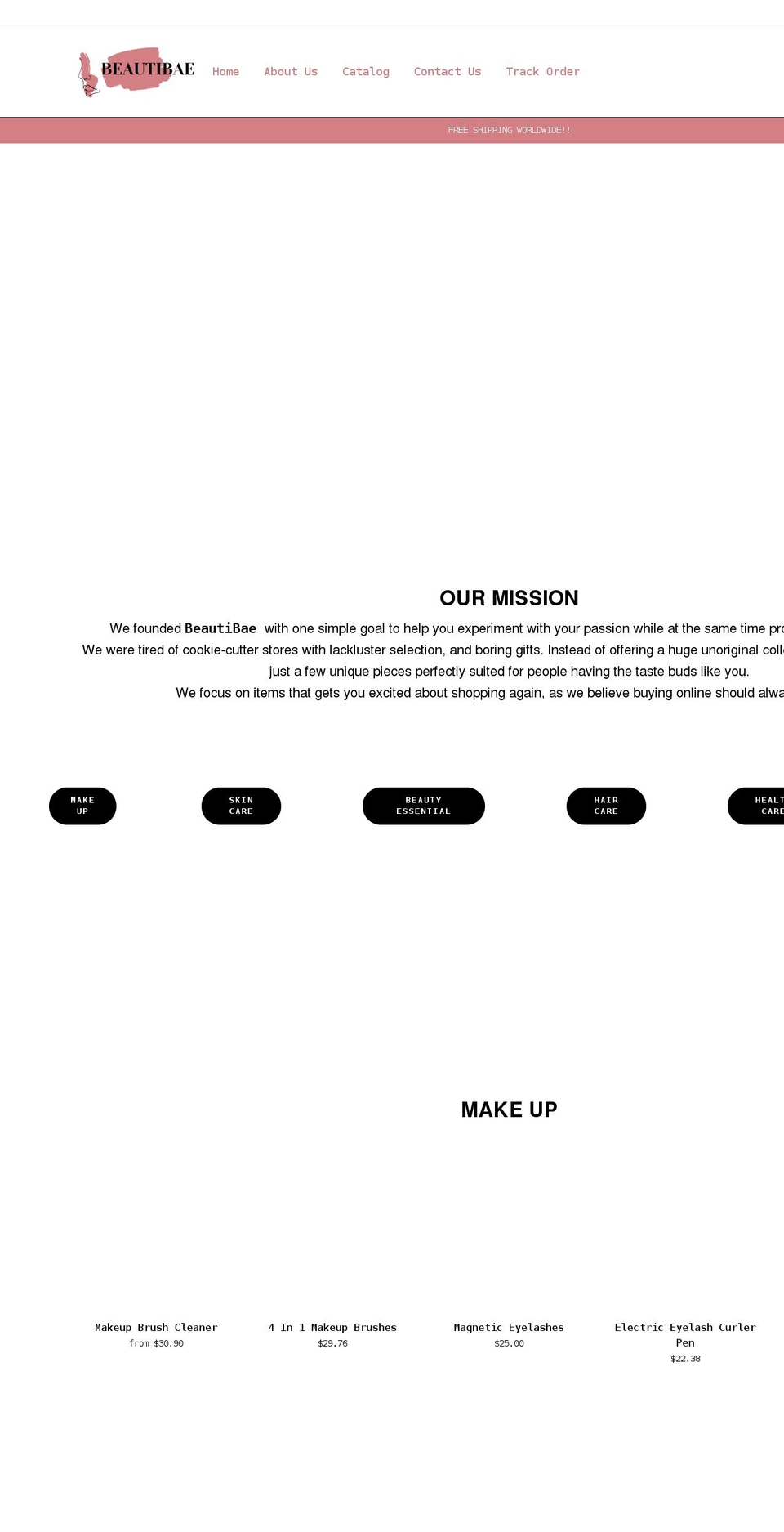 beautibae.com shopify website screenshot