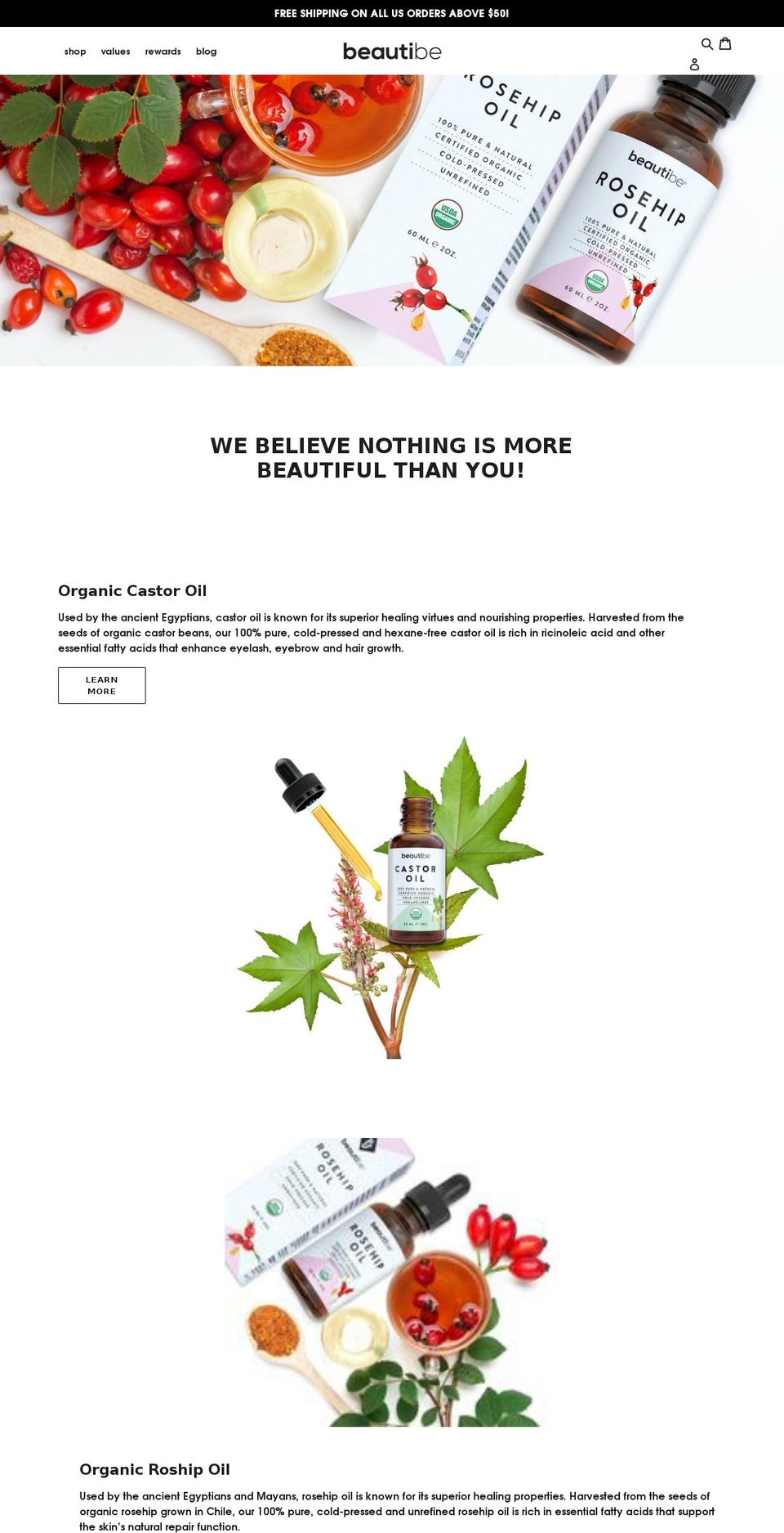 beautibe.com — Shopify storefront screenshot