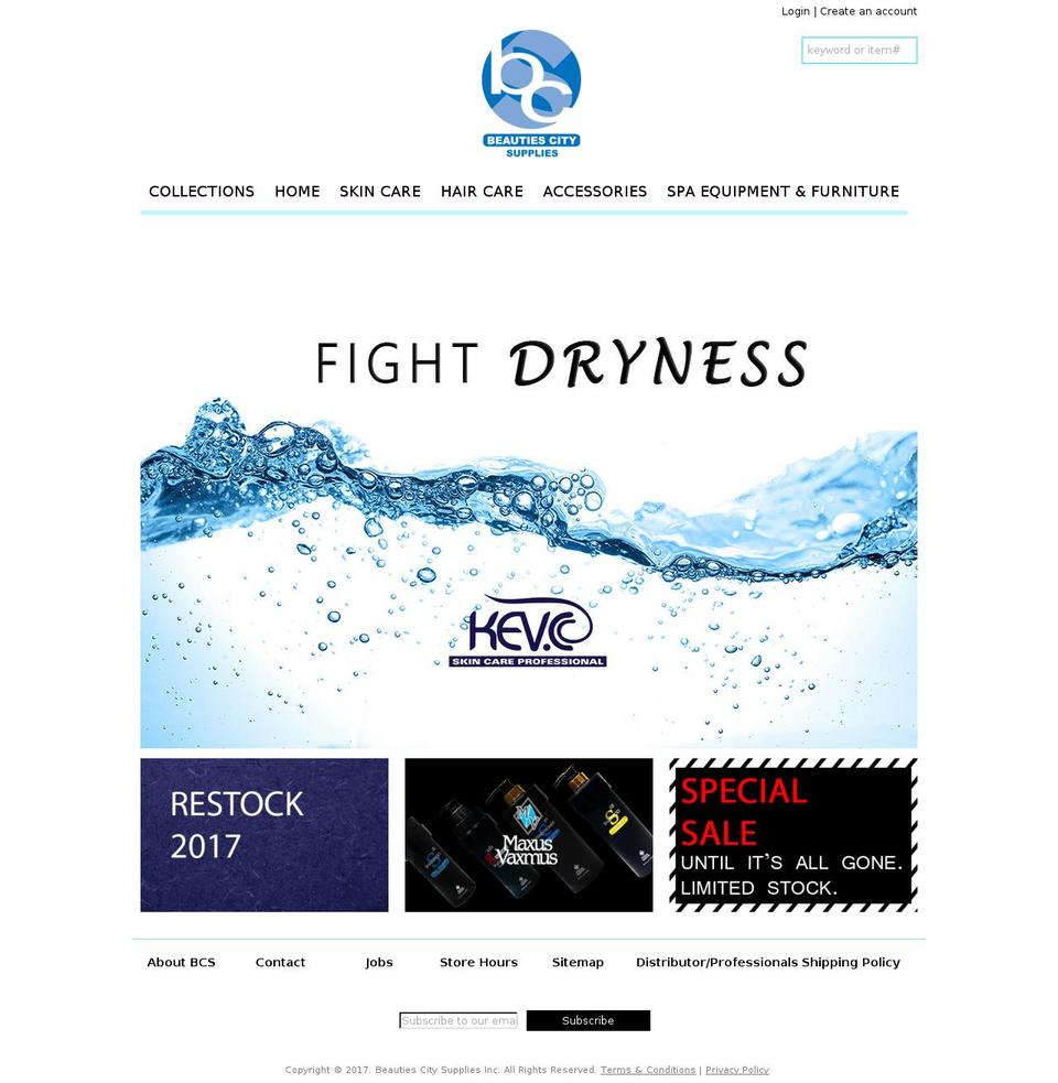 beautiescs.com shopify website screenshot