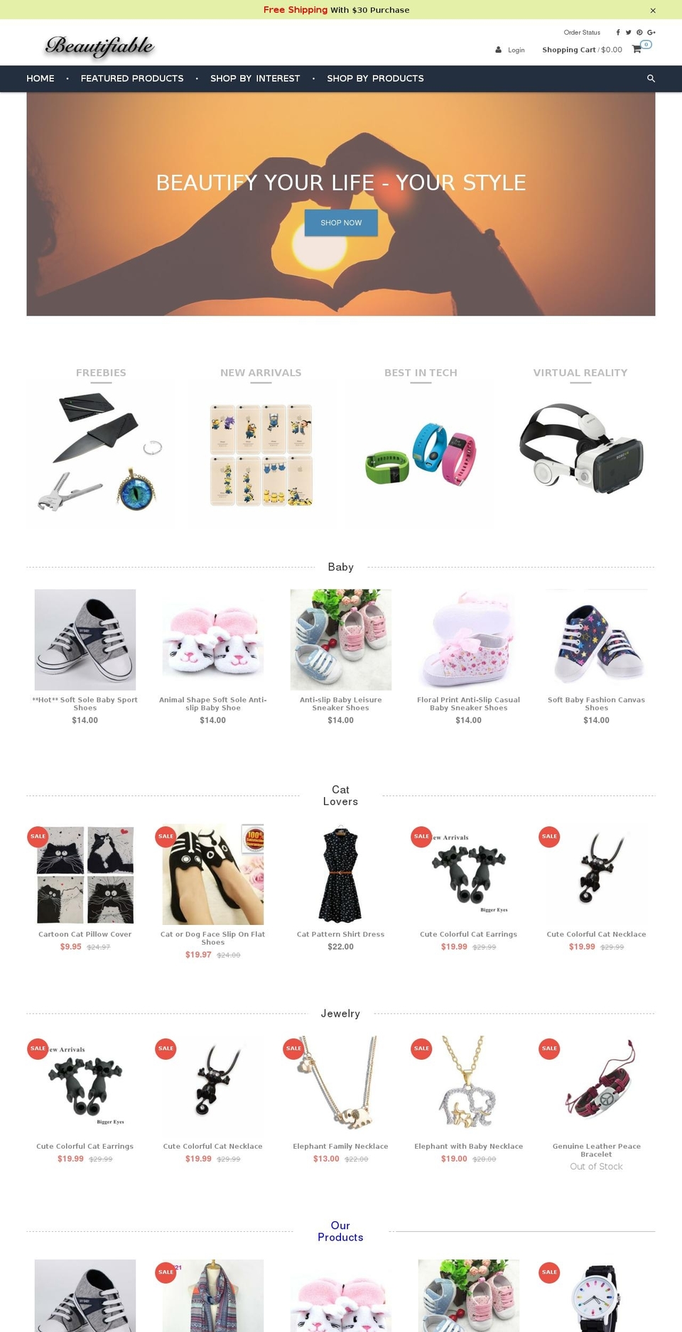 beautifiable.com shopify website screenshot
