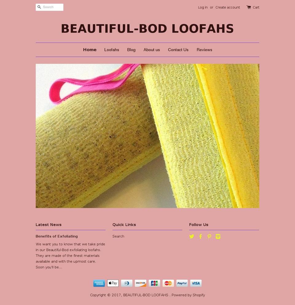 beautiful-bod.com shopify website screenshot