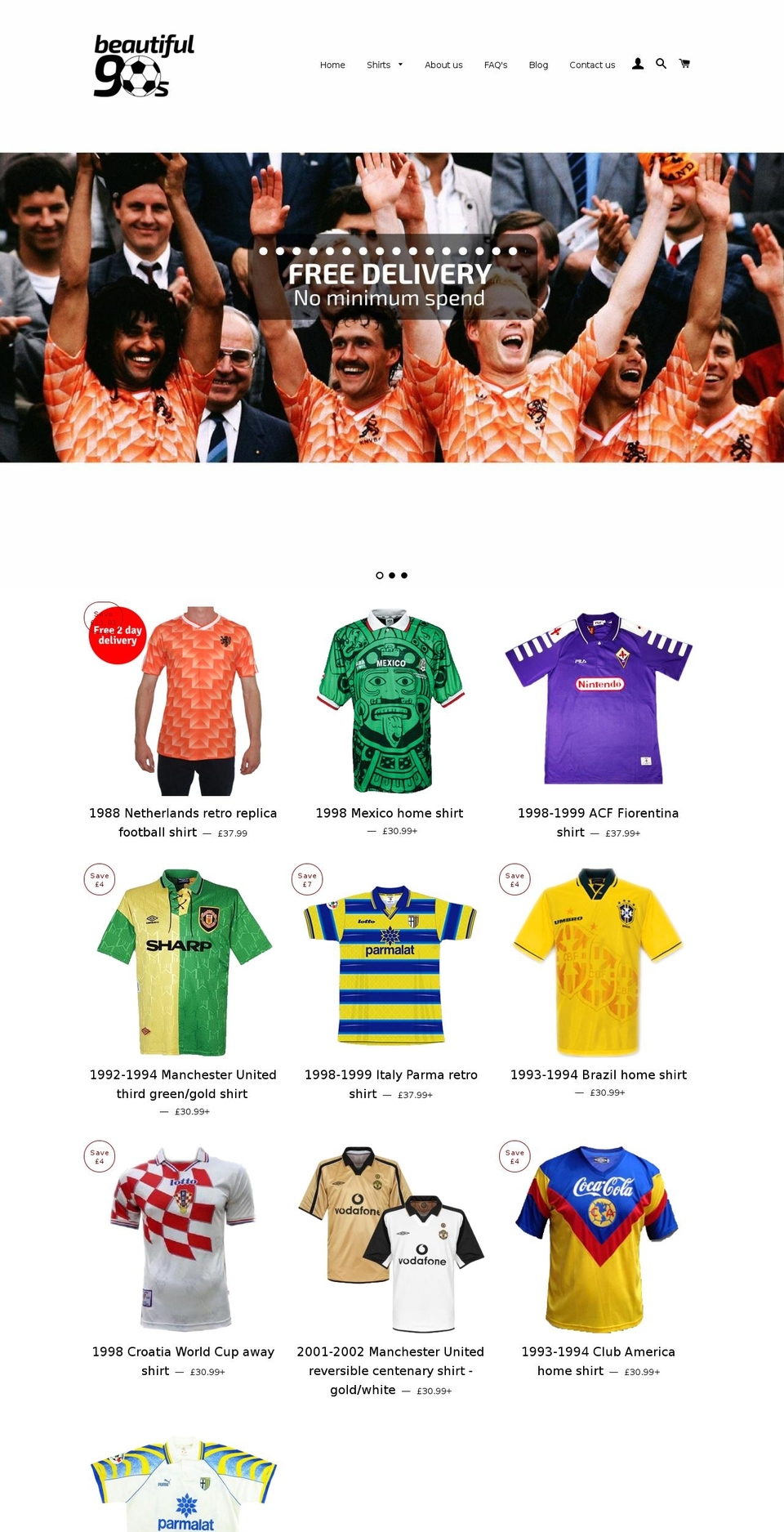 beautiful90s.myshopify.com shopify website screenshot