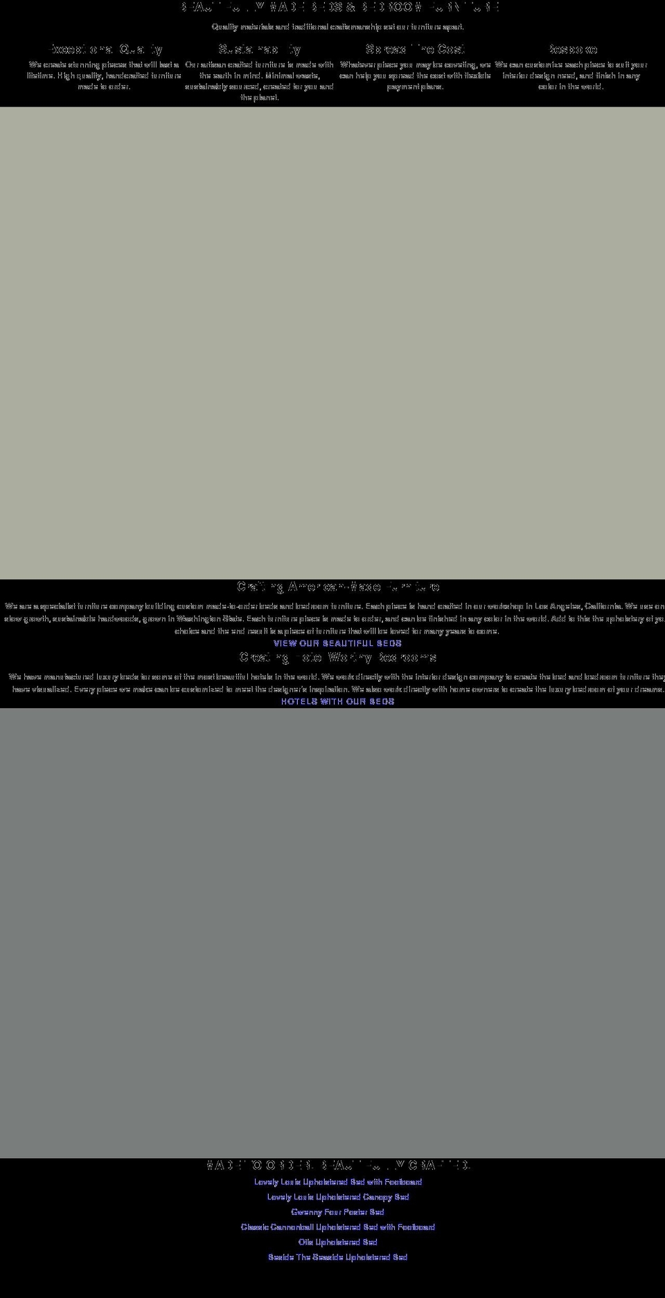 beautifulbedco.com shopify website screenshot